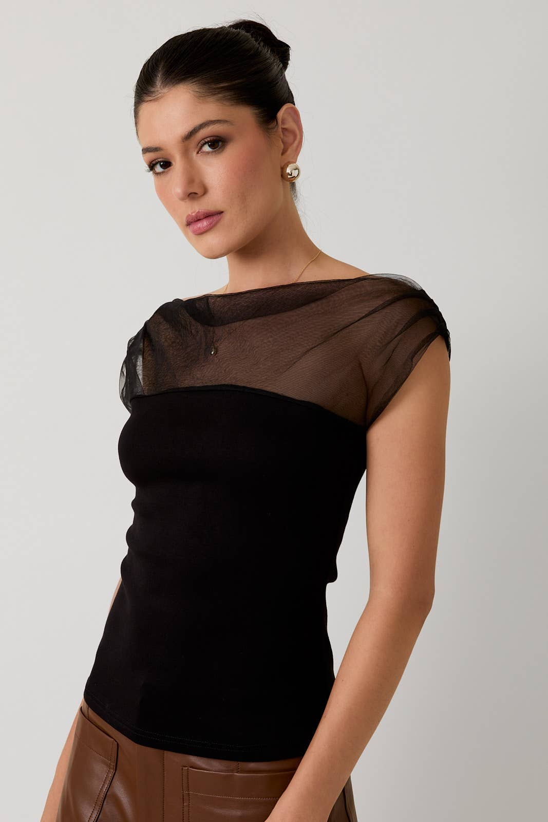 Mesh Black Top