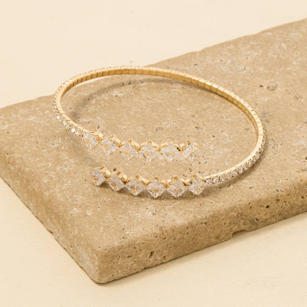 Tennis Cuff Bracelet