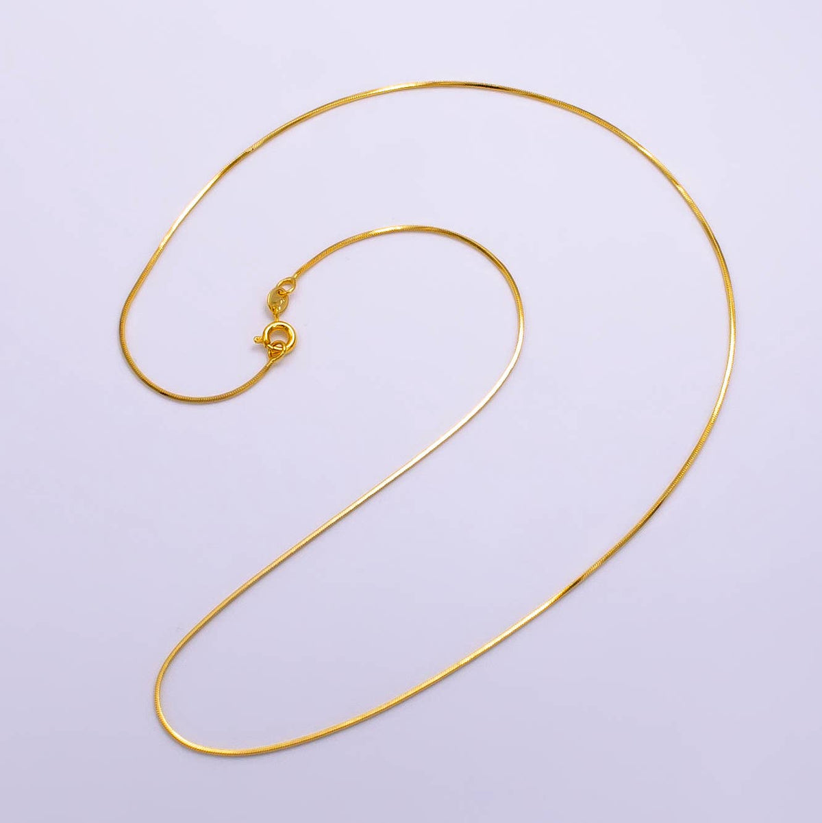 24K Gold Filled 0.7mm Snake Chain 1