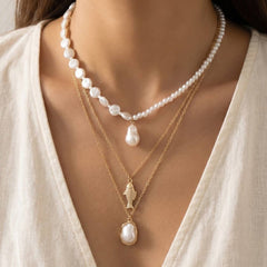 Layered Fish Pendant Necklace