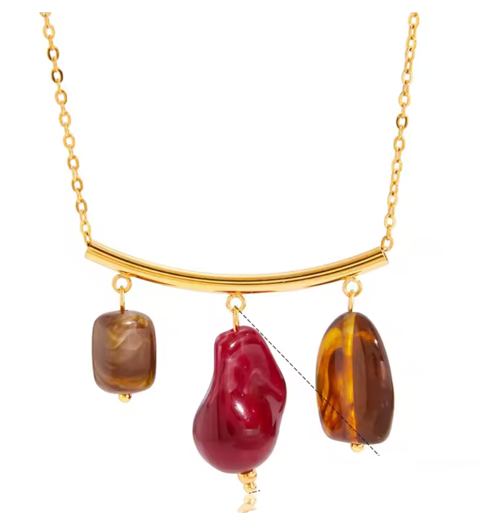 Maris Stone Drop Necklace