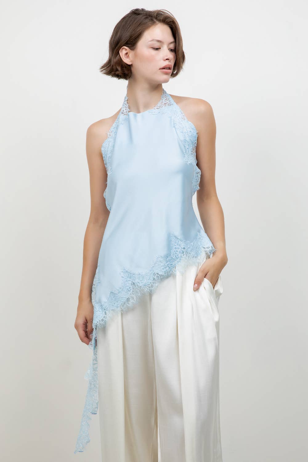 Celeste Lace Halter Top
