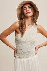 Elegant Asymmetrical Wave Top