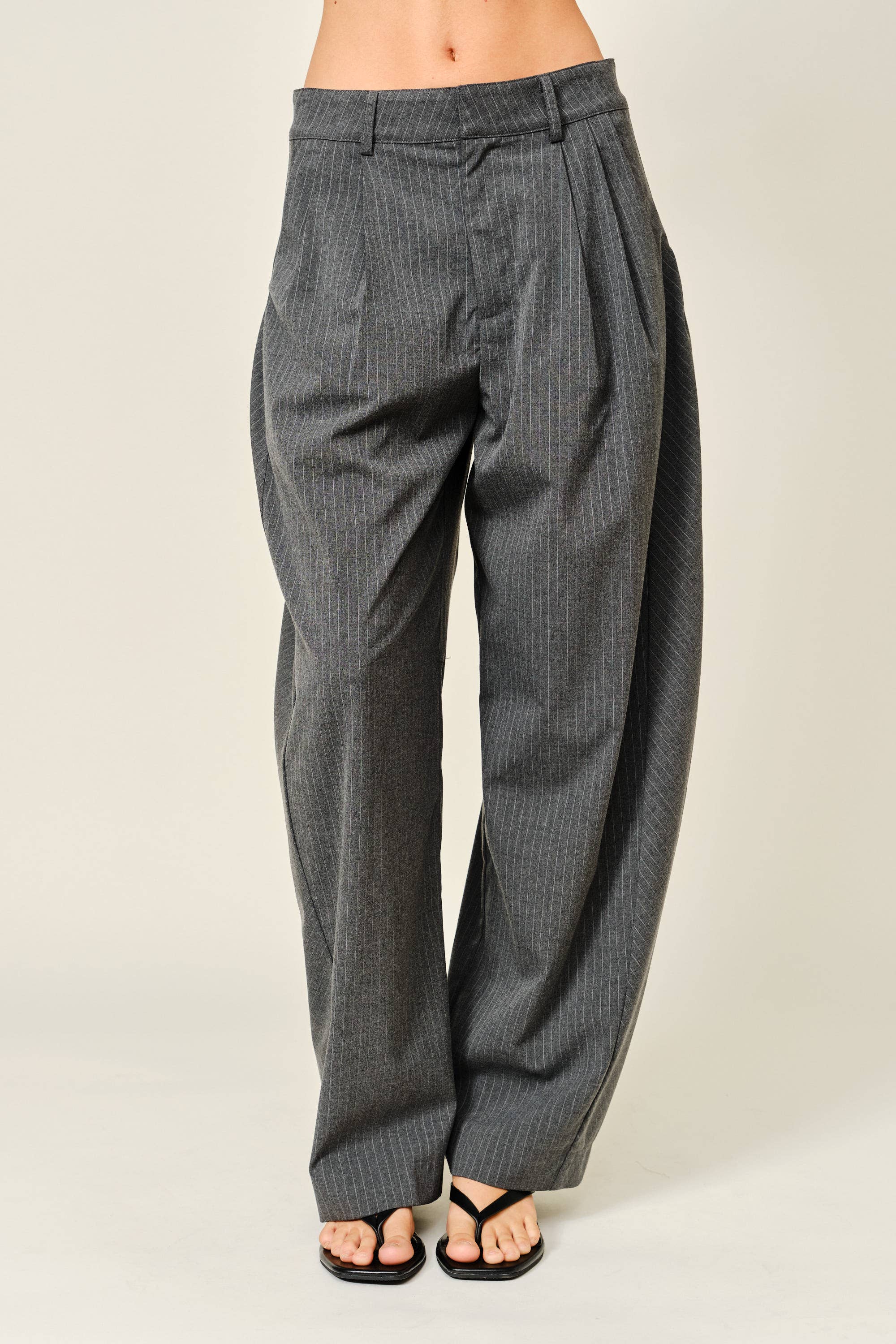 Stripe Barrel Pants