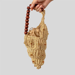 Seashell Raffia Handbag