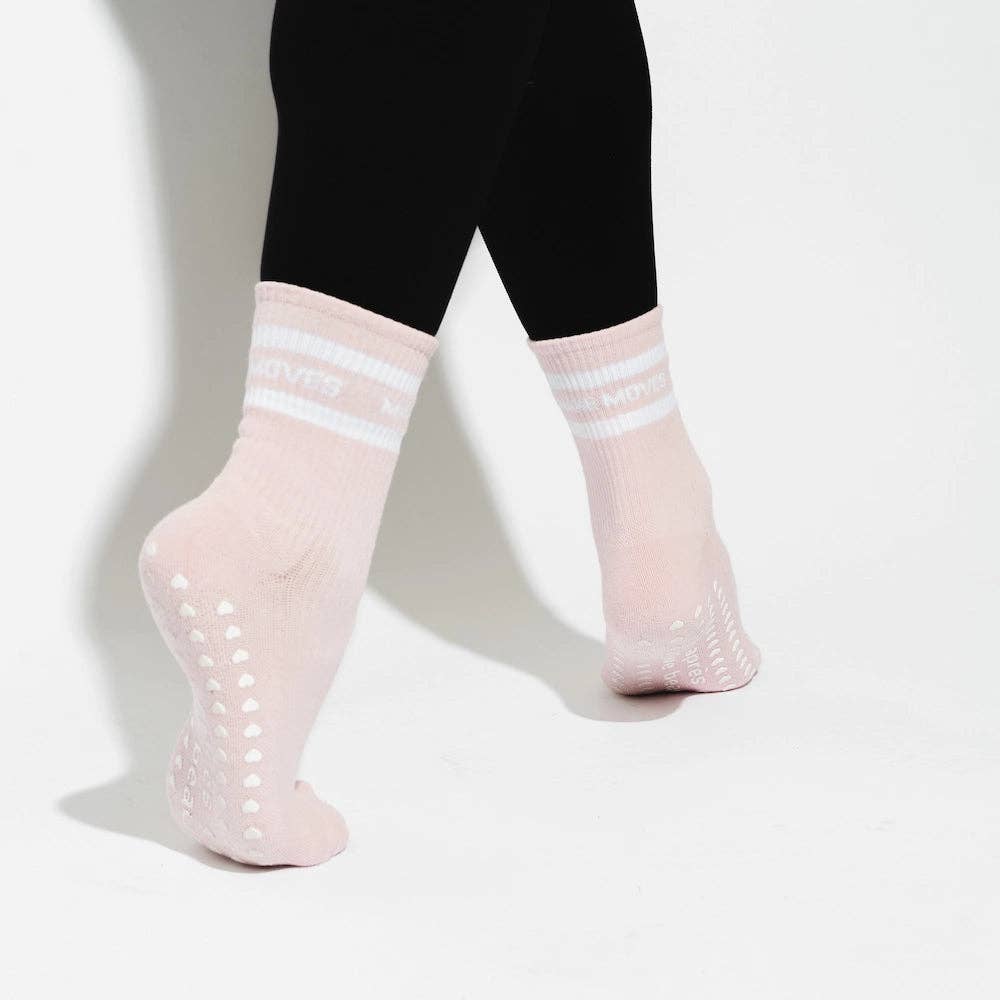 Pink Pilates Grip Socks