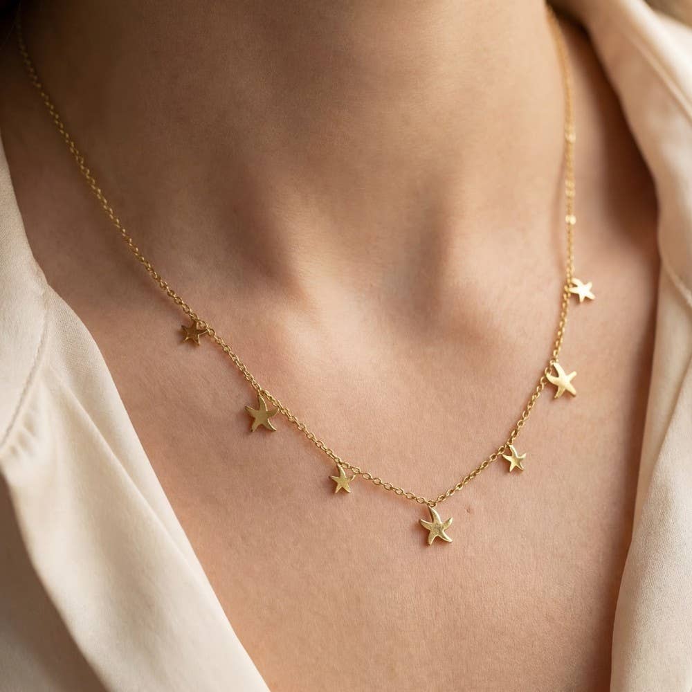 Starfish Charms Necklace