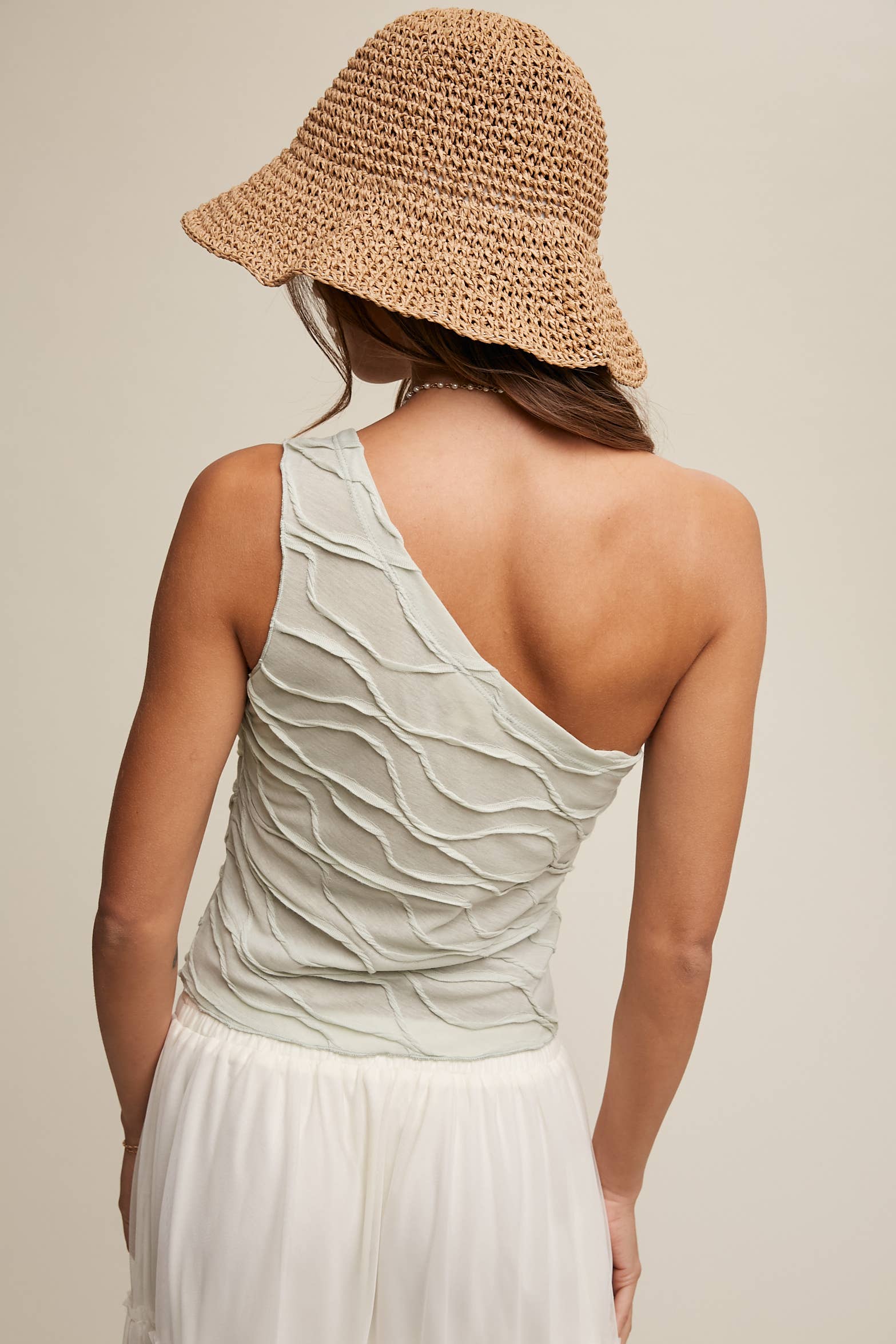 Elegant Asymmetrical Wave Top