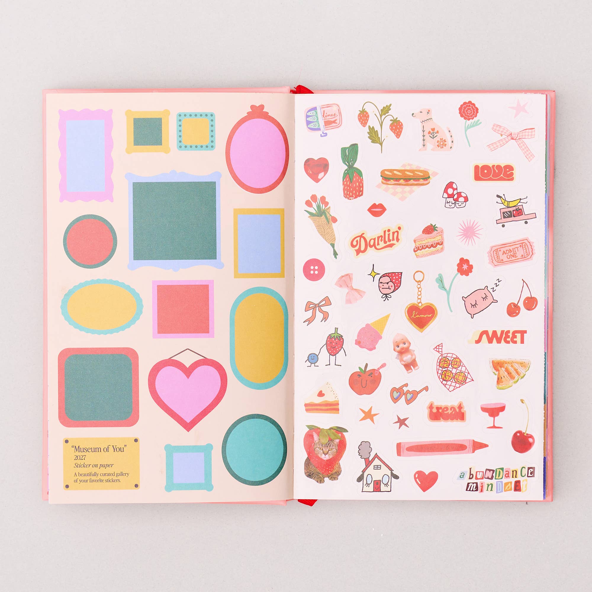 Classic 17-Month Academic Planner, Bonjour - Pink