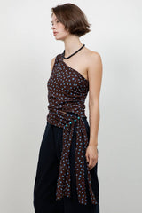 Riviera One-Shoulder Ruched Top