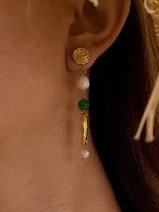 Palermo Pearl Fish Earrings