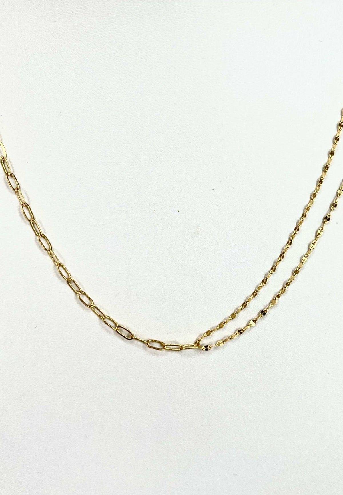Dainty Two Type Chain Necklace