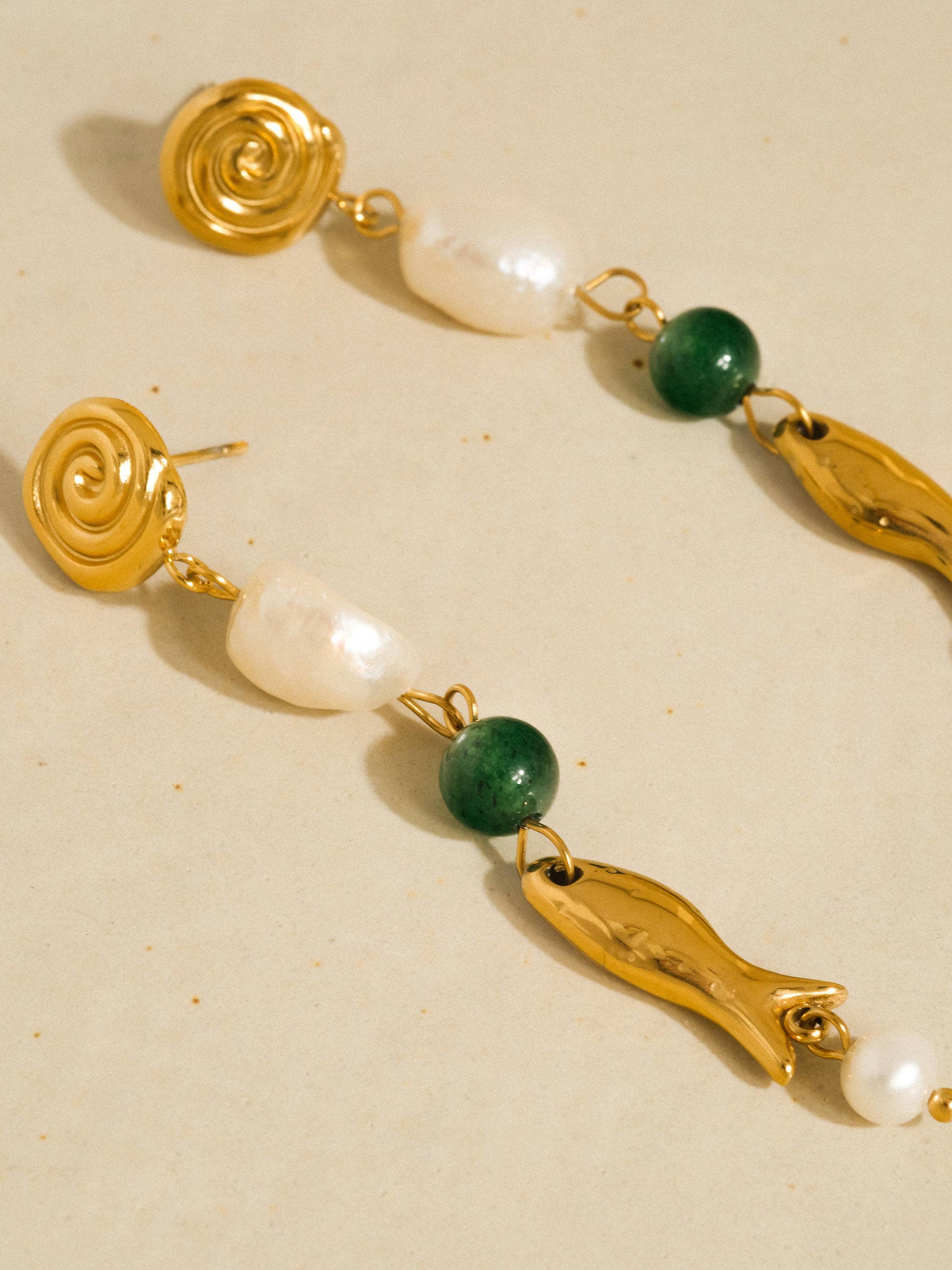Palermo Pearl Fish Earrings