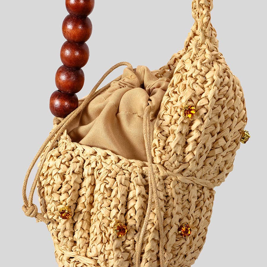 Seashell Raffia Handbag