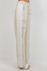 Premium- Pinstripe Wide Leg Pants