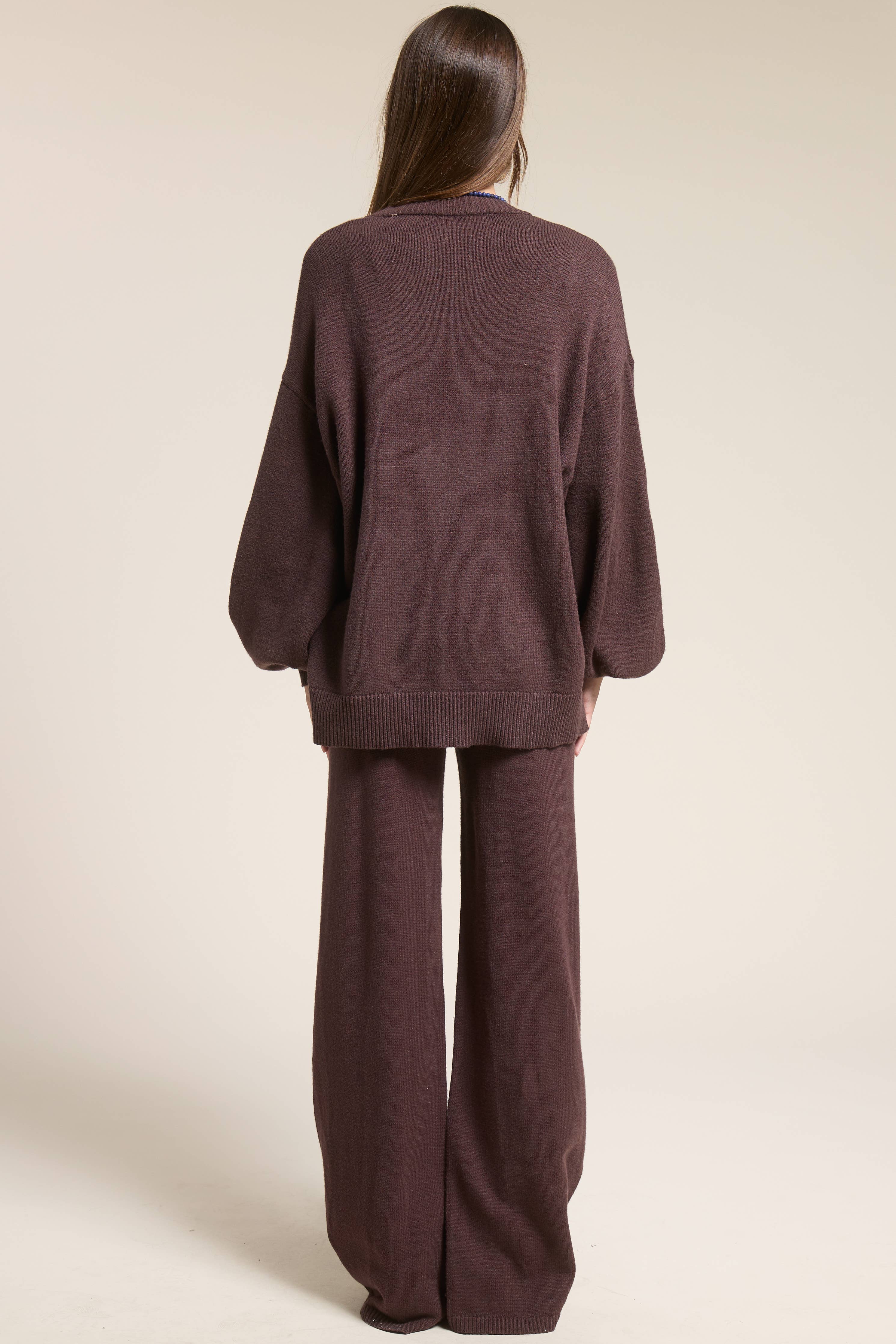 Mocha Knit Set - Sold Separately