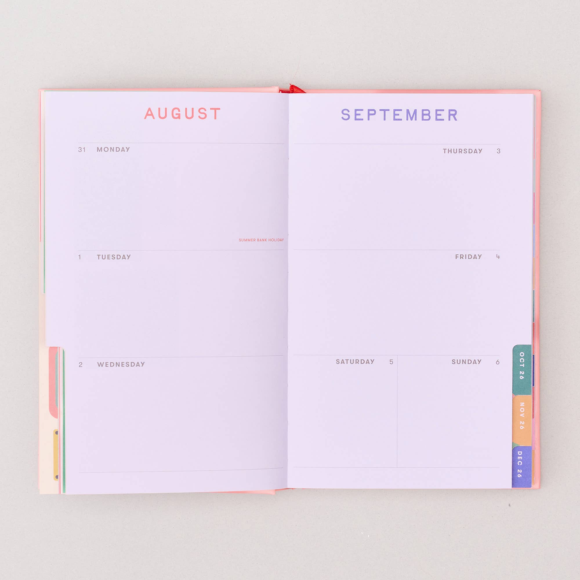 Classic 17-Month Academic Planner, Bonjour - Pink
