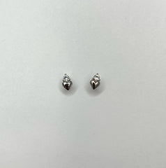 Mini Studded Heart Earrings